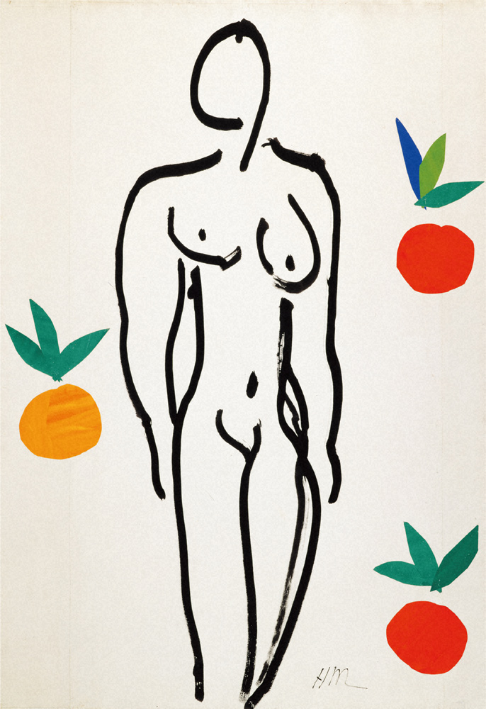 「オレンジのあるヌード」1953年＝ポンピドゥー・センター／国立近代美術館　Centre Pompidou, Paris, Musée　national d'art moderne−Centre de création industrielle