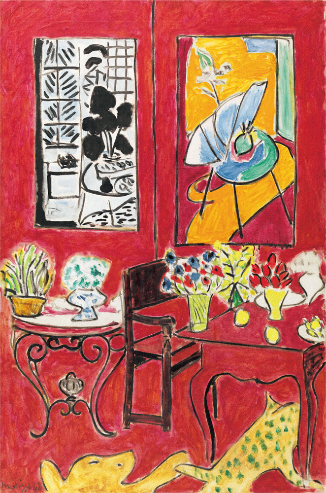 「赤の大きな室内」1948年＝ポンピドゥー・センター／国立近代美術館　Centre Pompidou, Paris, Musée national　d'art moderne−Centre de création industrielle