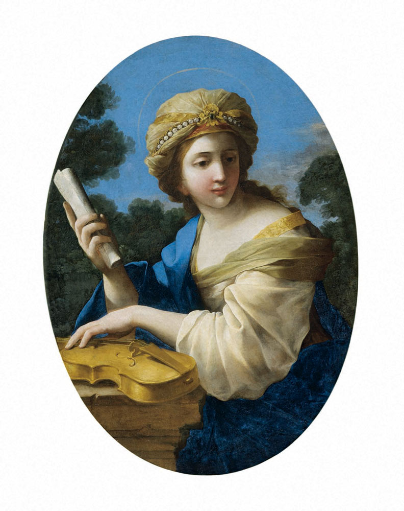 ジョヴァンニ・フランチェスコ・ロマネッリ「聖女カエキリア」　1640～47年ごろ　カピトリーノ美術館　絵画館蔵