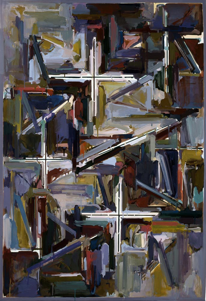 山田正亮「Work F.1」　（1990年）油彩、キャンバス　芦屋市立美術博物館蔵