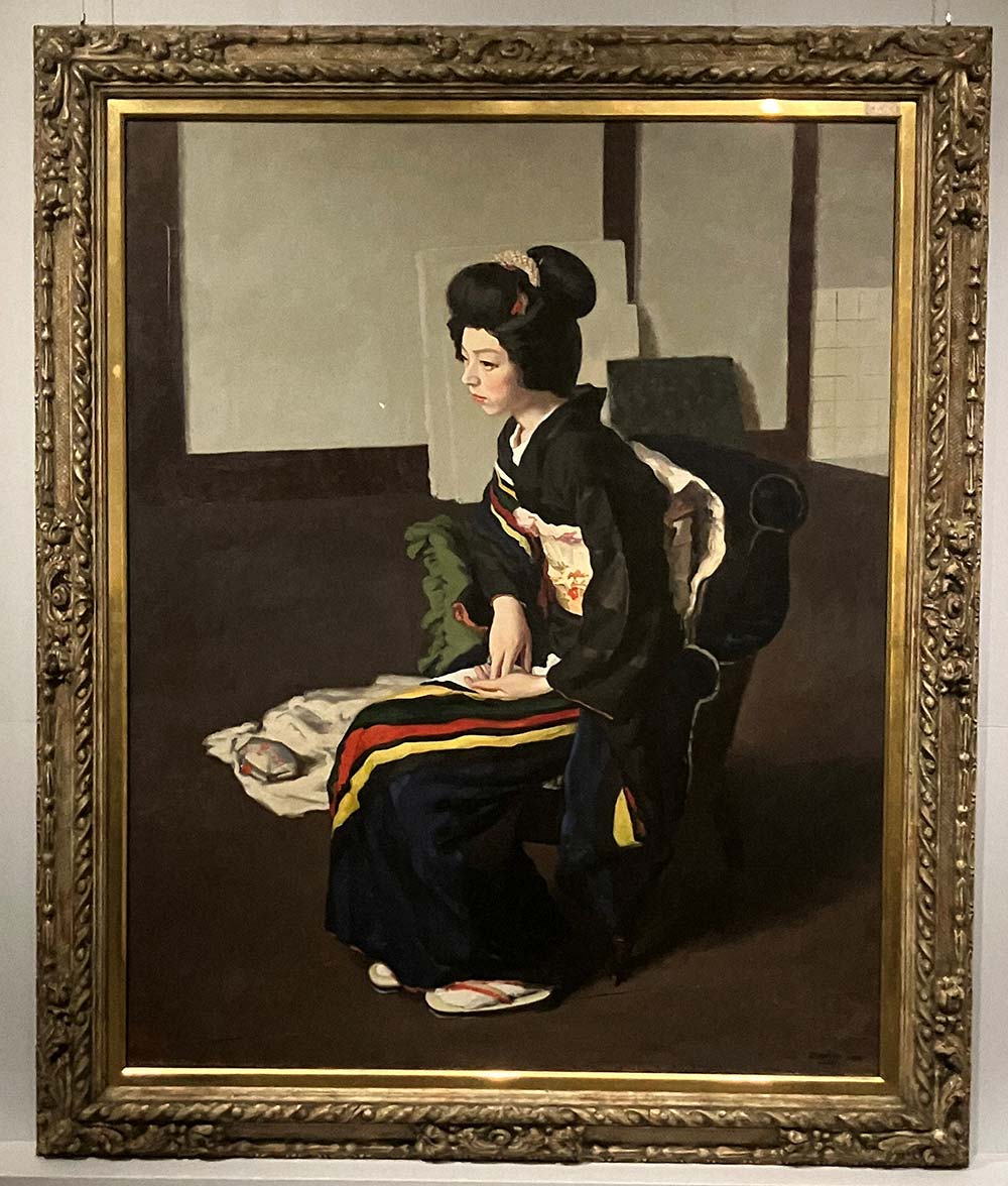 アートの森【ART】和装モダン、久方の「帰郷」「日本髪の娘」公開 小磯 アートの森【ART】和装モダン、久方の「帰郷」「日本髪の娘」公開 小磯