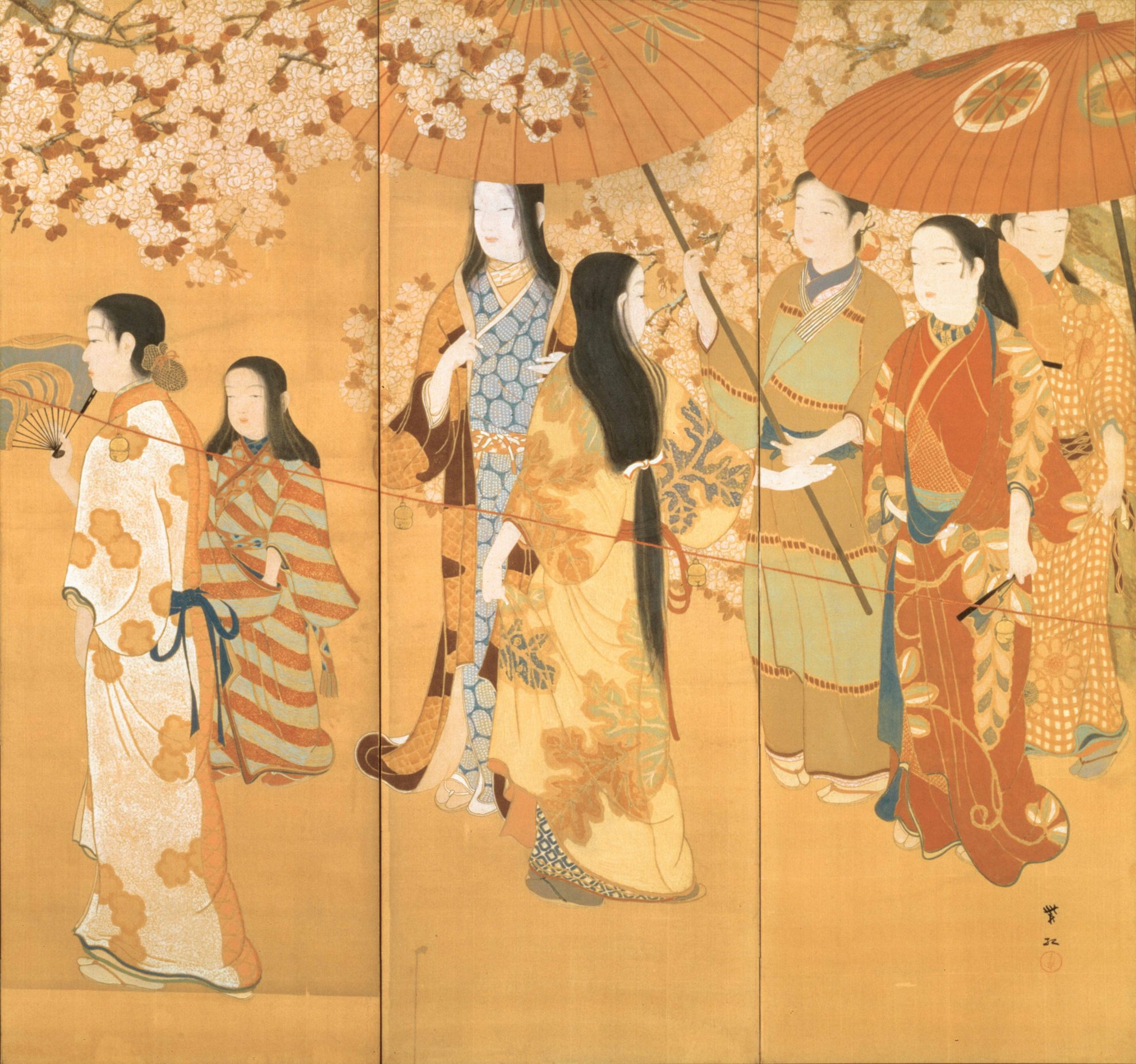 《護花鈴》（部分）、明治44年（1911）、霊友会妙一コレクション（展示期間：4月25日～5月8日）